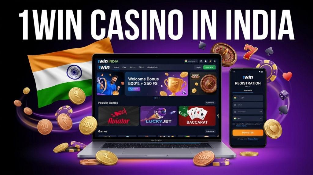1Win India online betting and casino platform in 2026 with secure gameplay and player rewards